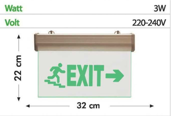 Camlı Exit Yönlendirme Tabelası – Çift Yüzlü